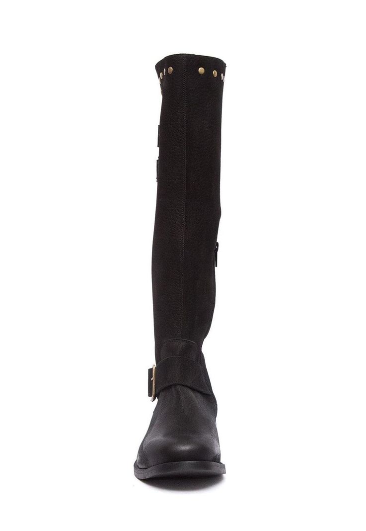 Bota Mujer De Cuero Carpintero Negro C19-1
