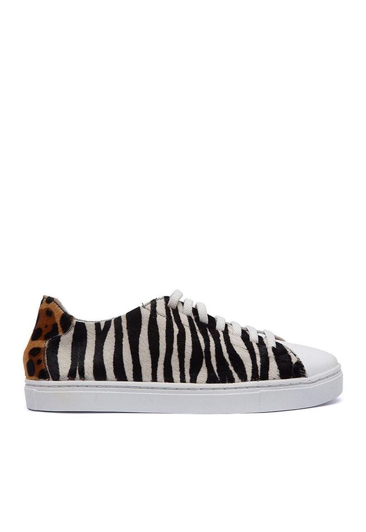 Zapatilla Mujer De Cuero Roques C3 Zebra-0