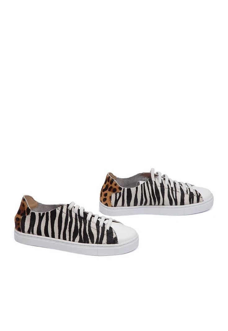 Zapatilla Mujer De Cuero Roques C3 Zebra-4