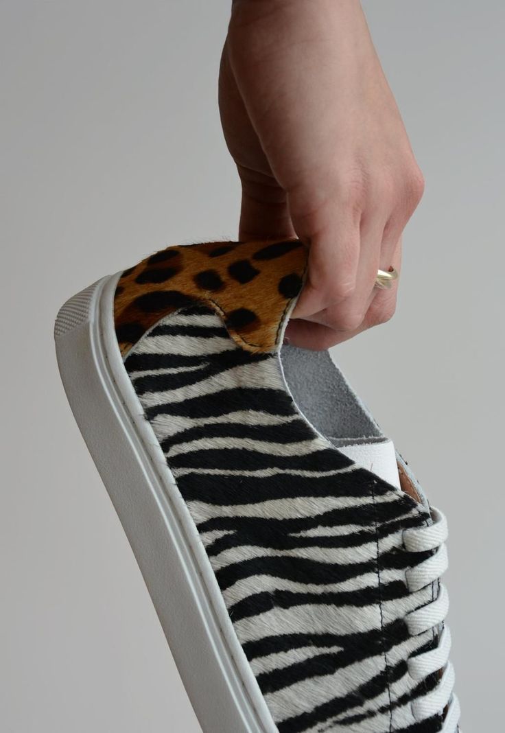 Zapatilla Mujer De Cuero Roques C3 Zebra-6