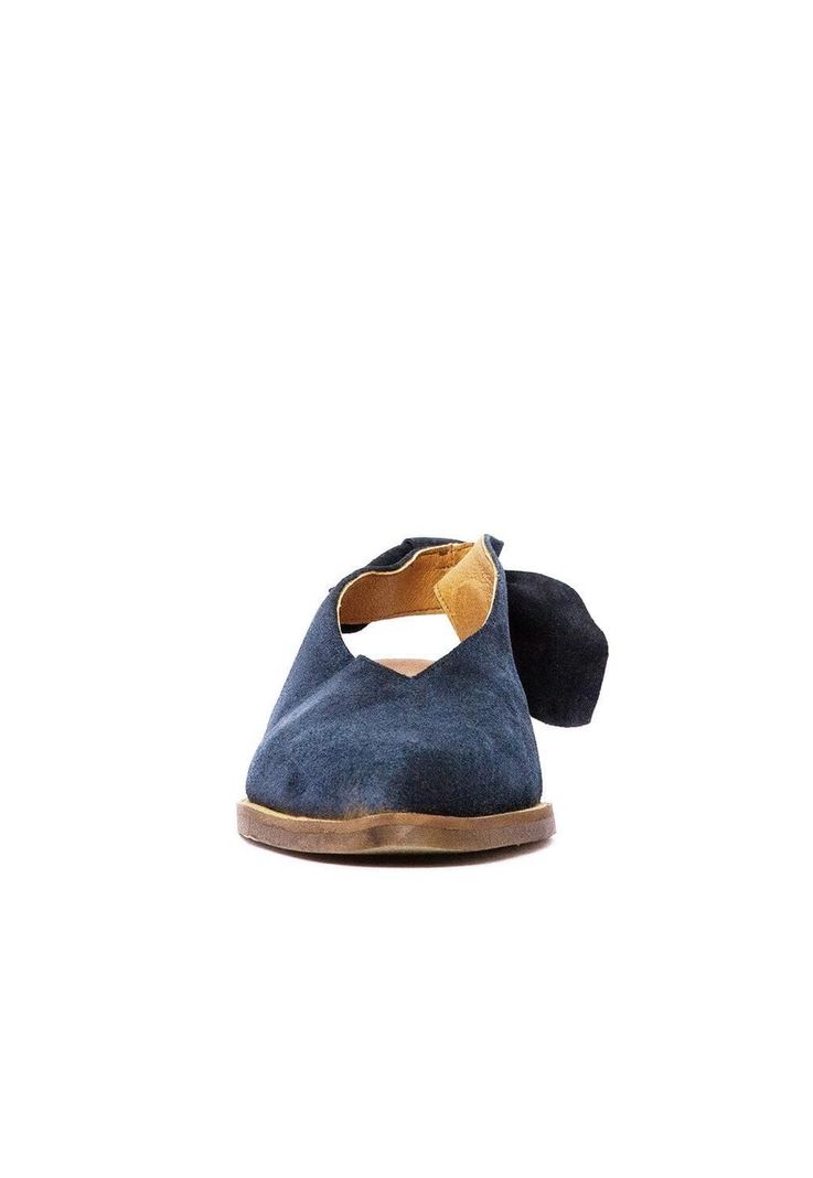 Zapato Mujer De Cuero Guindo C13 Azul-2