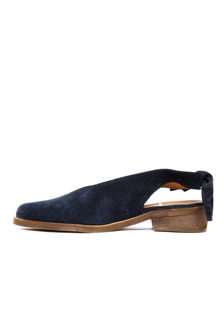 Zapato Mujer De Cuero Guindo C13 Azul-3