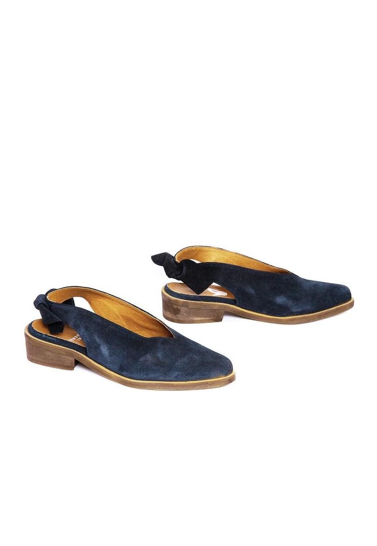 Zapato Mujer De Cuero Guindo C13 Azul-5