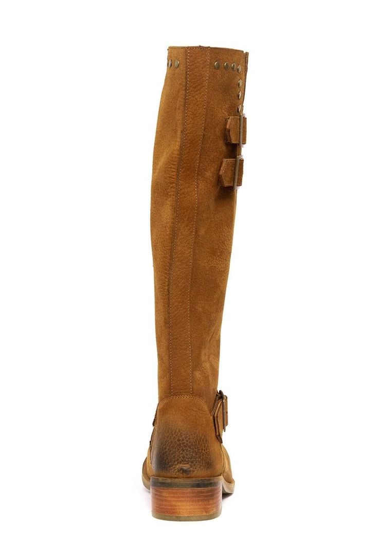 Bota Mujer De Cuero Carpintero Camel C22-3