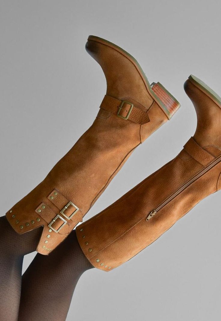 Bota Mujer De Cuero Carpintero Camel C22-5