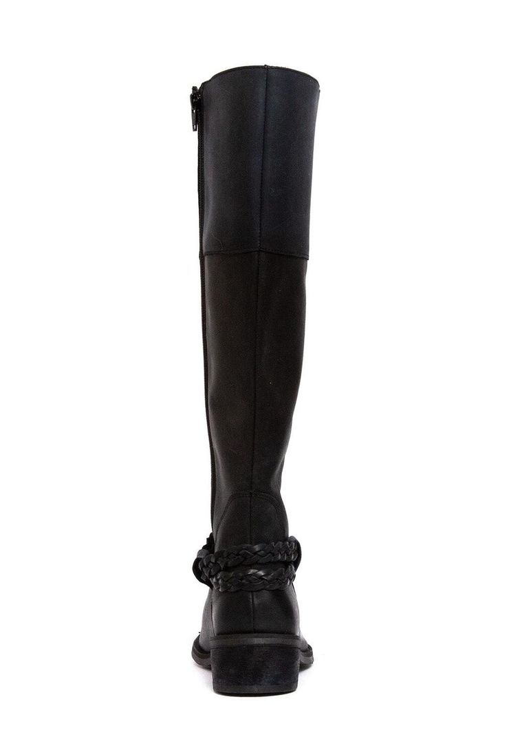 Bota Mujer De Cuero Betty Negro C1-3