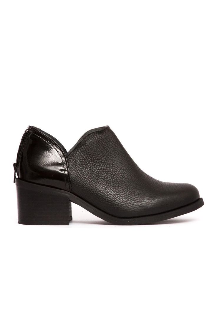 Botin Mujer De Cuero Vinago C31 Negro-0