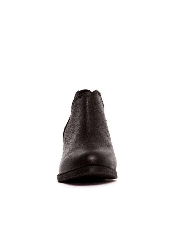Botin Mujer De Cuero Vinago C31 Negro-1