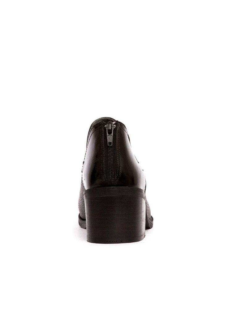 Botin Mujer De Cuero Vinago C31 Negro-3