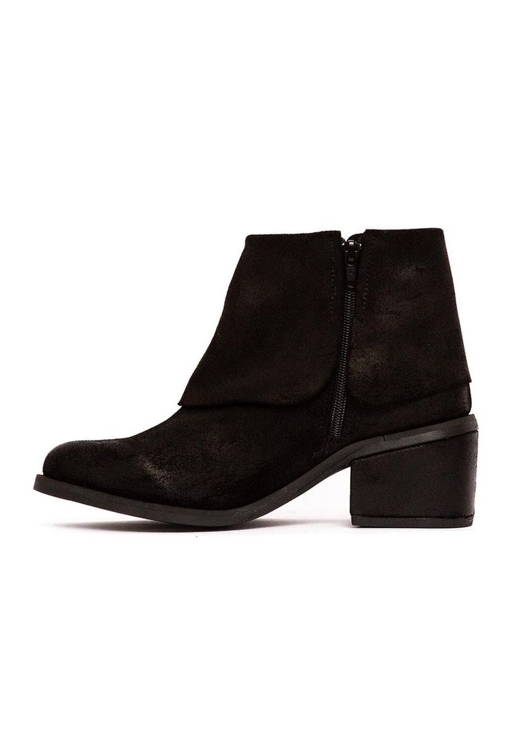 Botin Mujer De Cuero Nadia C1 Negro -3
