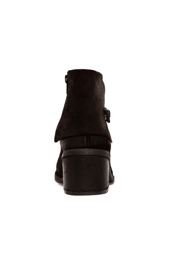 Botin Mujer De Cuero Nadia C1 Negro -4