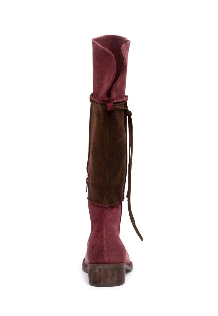 Bota Mujer De Cuero Jade Burdeo C5-3