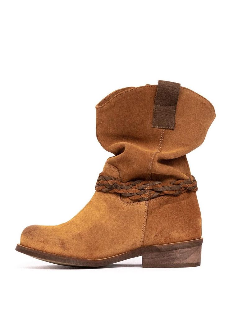 Bota Mujer De Cuero Camila Camel C2-2
