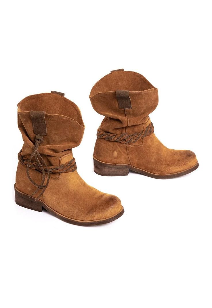 Bota Mujer De Cuero Camila Camel C2-4