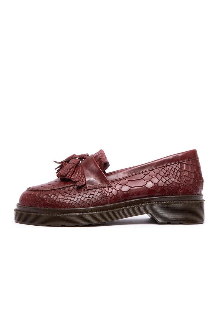 Mocasin Mujer De Cuero Matilde C8 Burdeo-3
