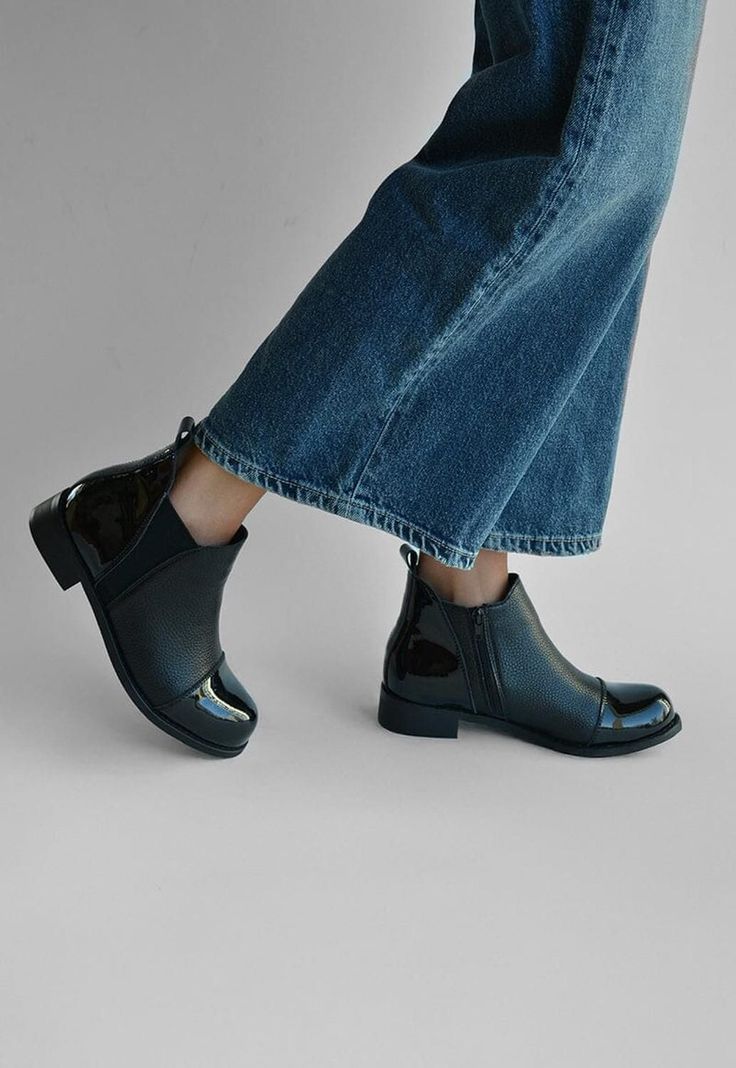 Botines Mujer De Cuero Verdecillo C20 Negro -1