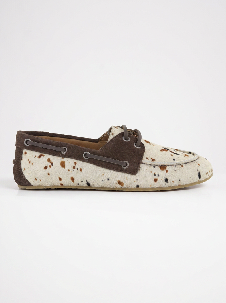 Mocasin Cuero Mujer Aria Print