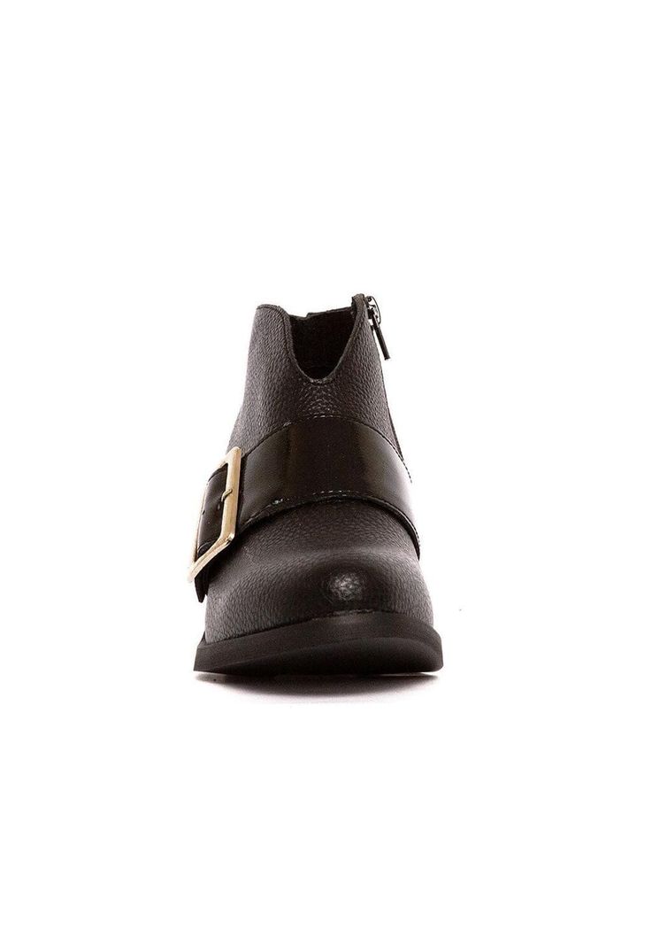 Botines Mujer De Cuero Focha C13 Negro -2