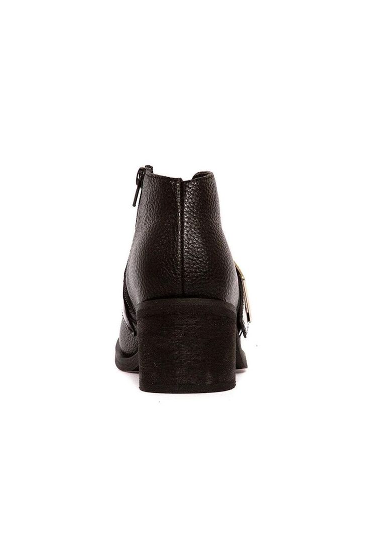 Botines Mujer De Cuero Focha C13 Negro -4