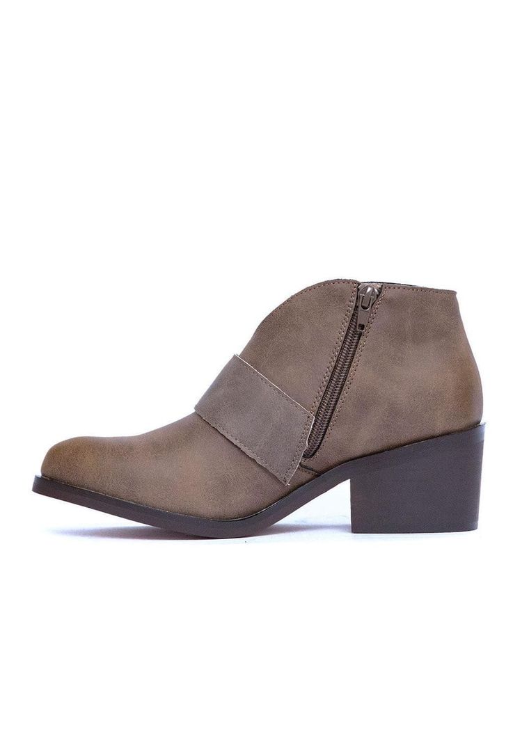 Botines Mujer De Cuero Focha C14 Café -3