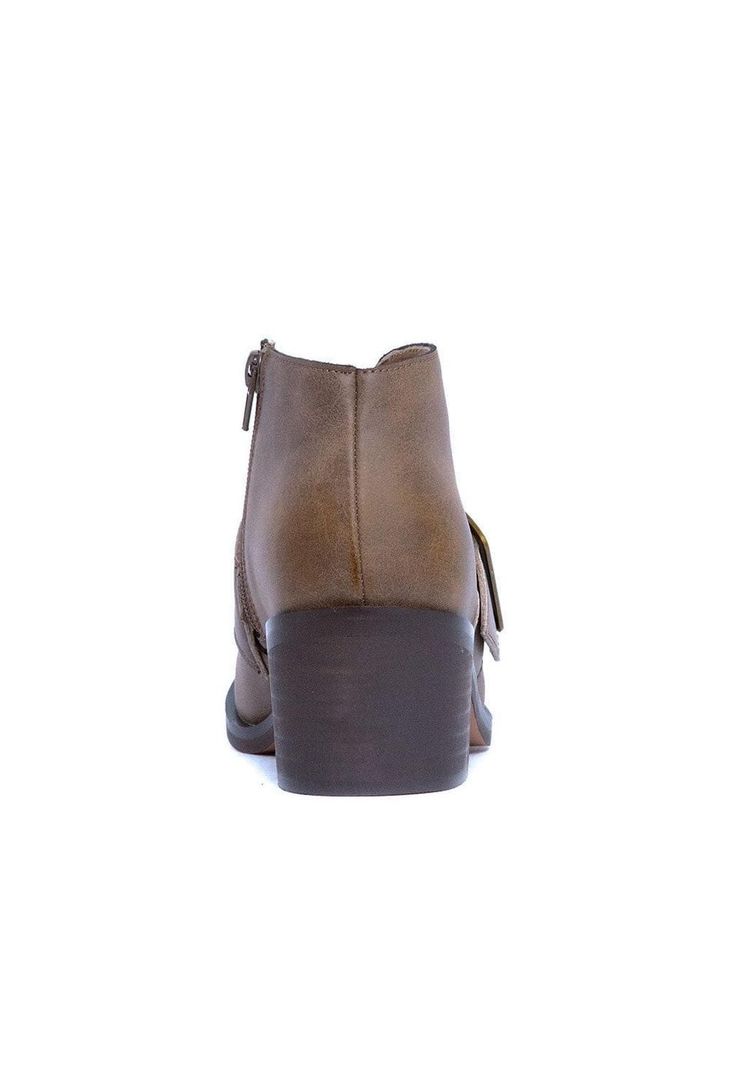 Botines Mujer De Cuero Focha C14 Café -2