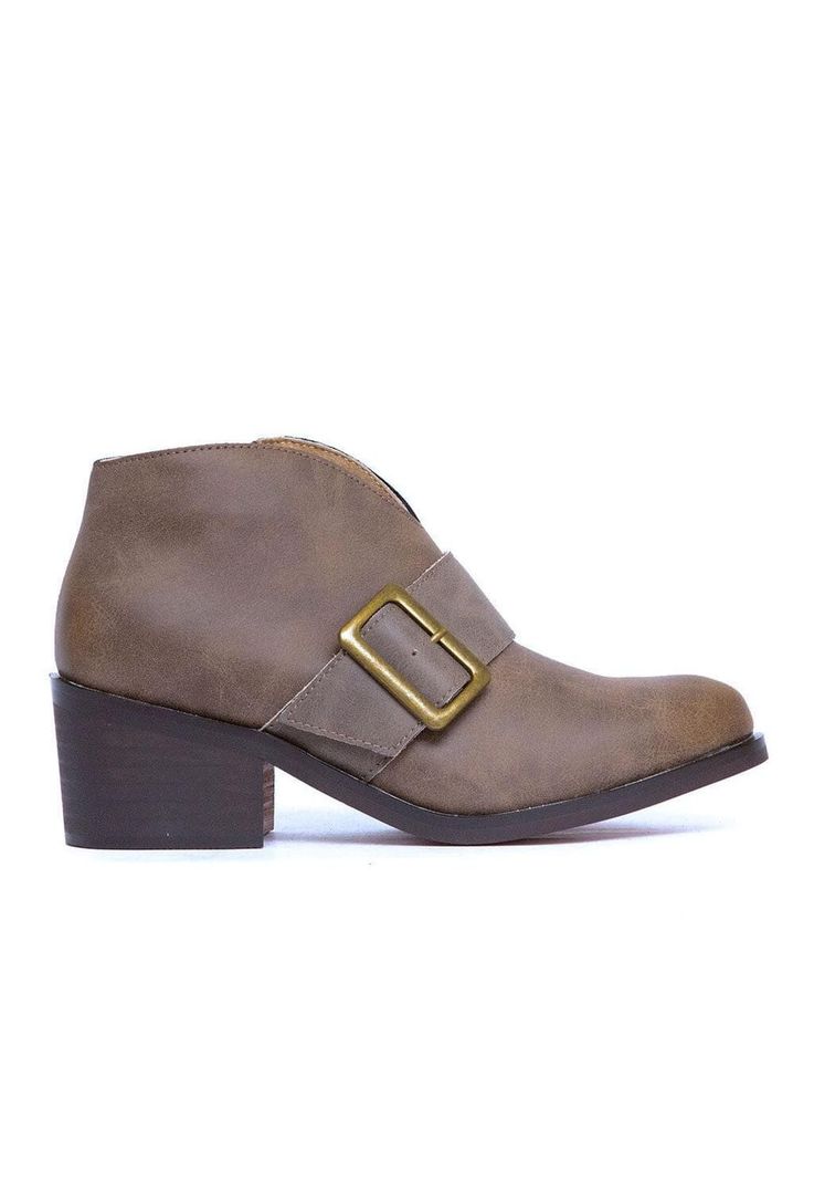 Botines Mujer De Cuero Focha C14 Café -5