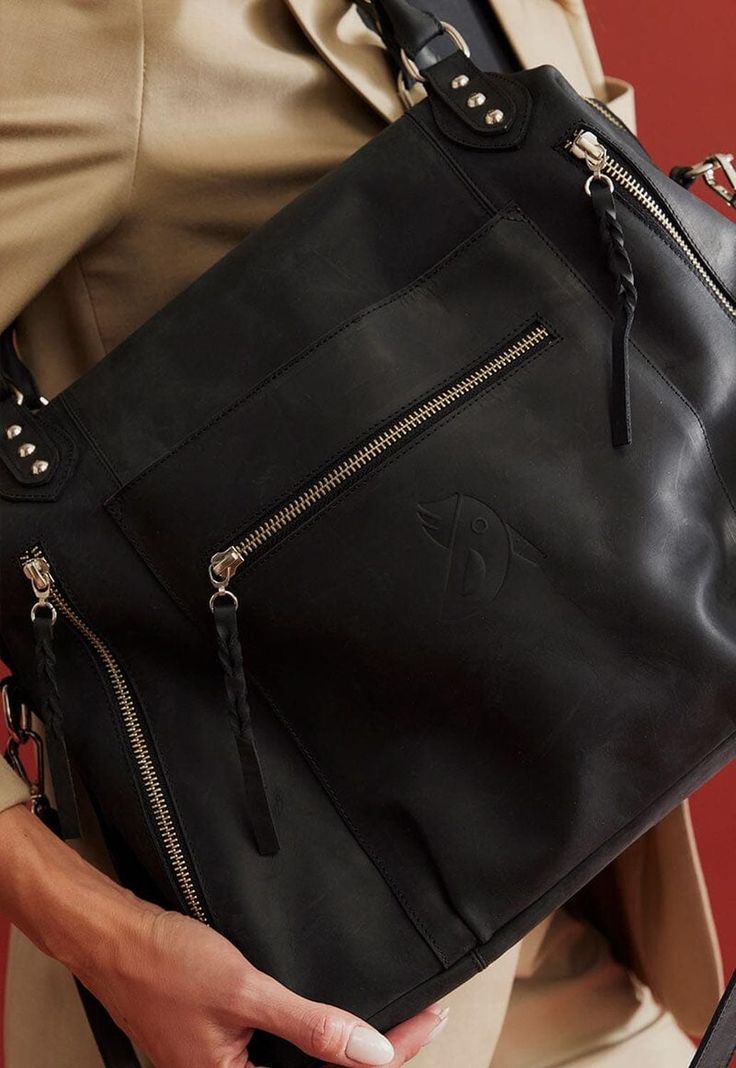 Cartera Mujer De Cuero Nemesis C1 Negro-3