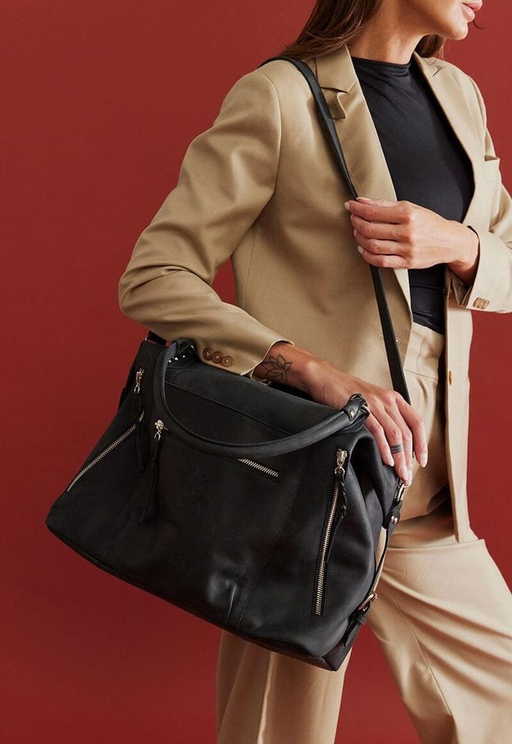 Cartera Mujer De Cuero Nemesis C1 Negro-0