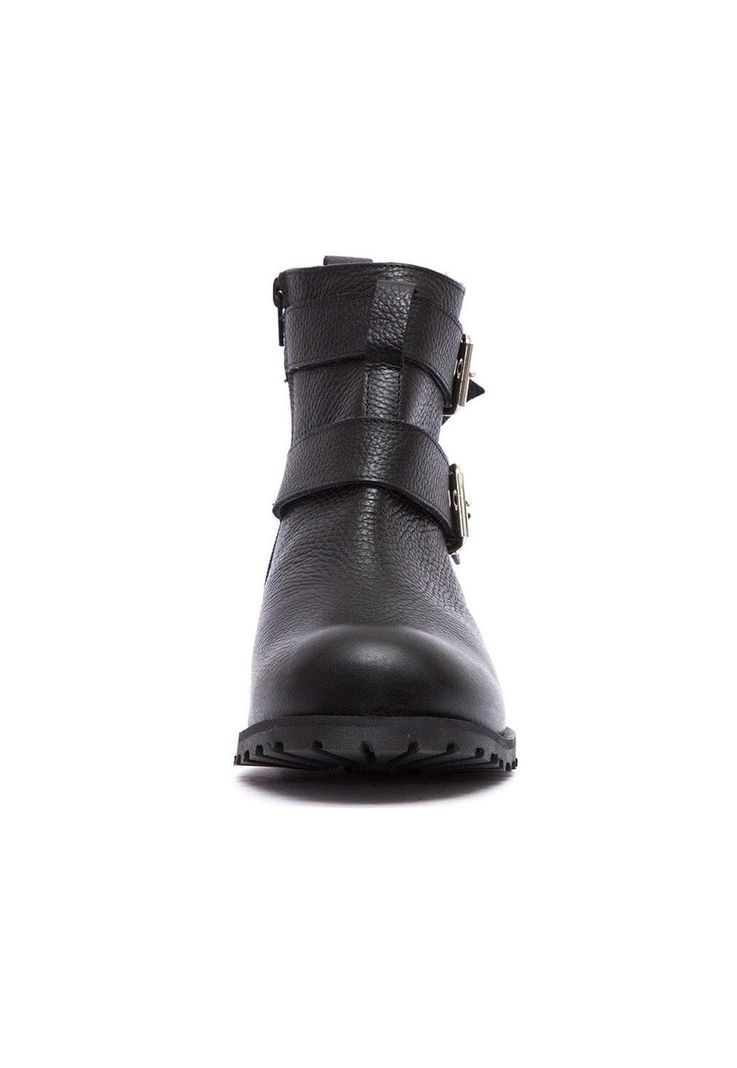 Botin Mujer De Cuero Sally C1 Negro -1