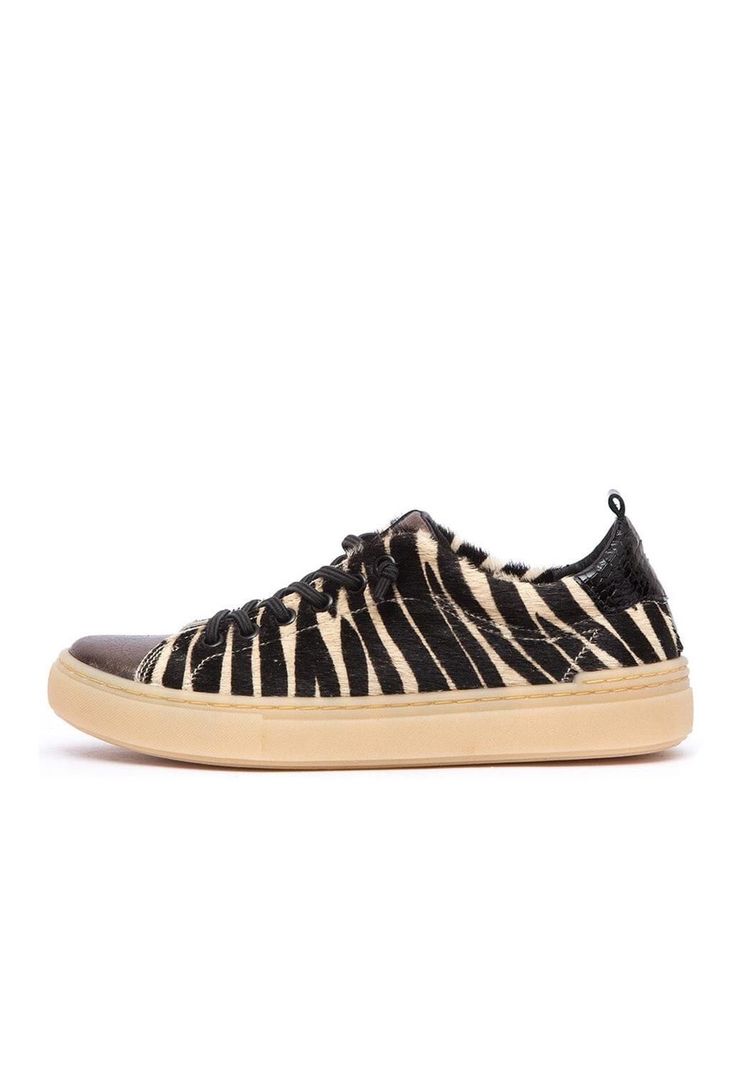Zapatilla Mujer De Cuero Violeta C3 Zebra-3