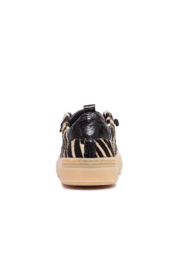 Zapatilla Mujer De Cuero Violeta C3 Zebra-4