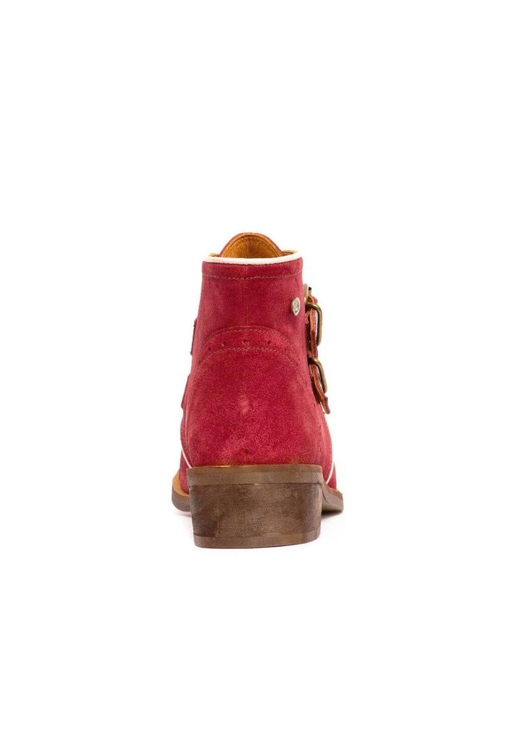 Botin Mujer De Cuero Judy C3 Burdeo -3