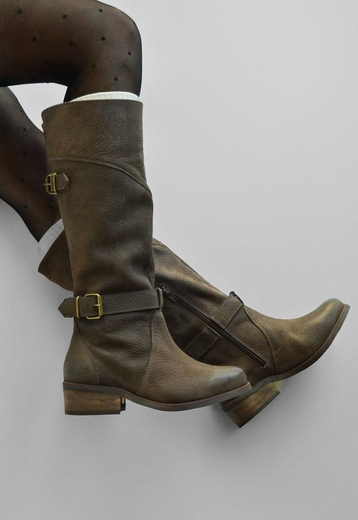 Bota Mujer De Cuero Harriet Café C2-0
