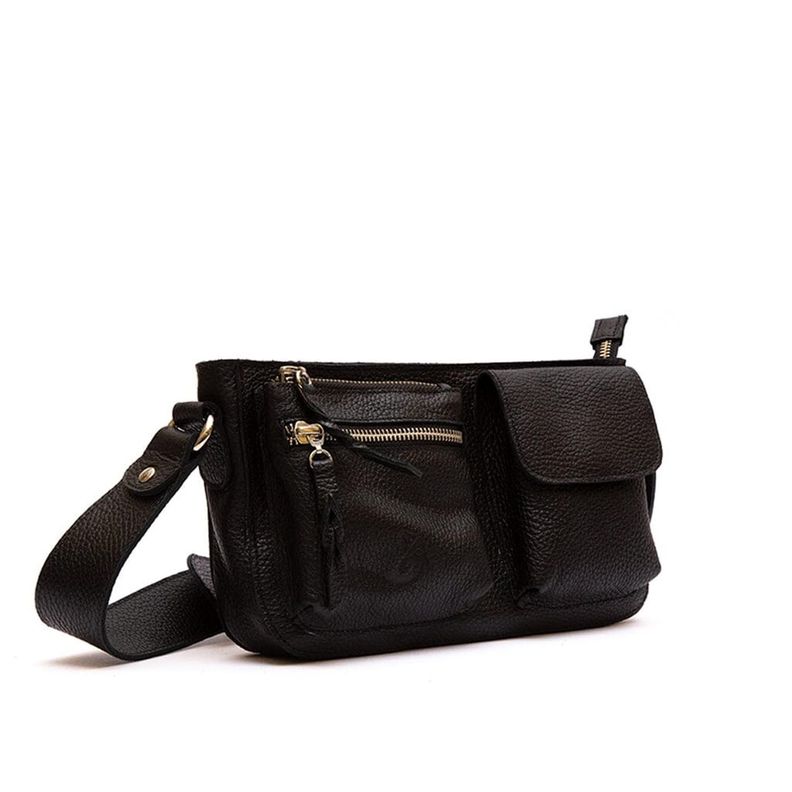 Cartera Mujer De Cuero Venus C1 Negro-2