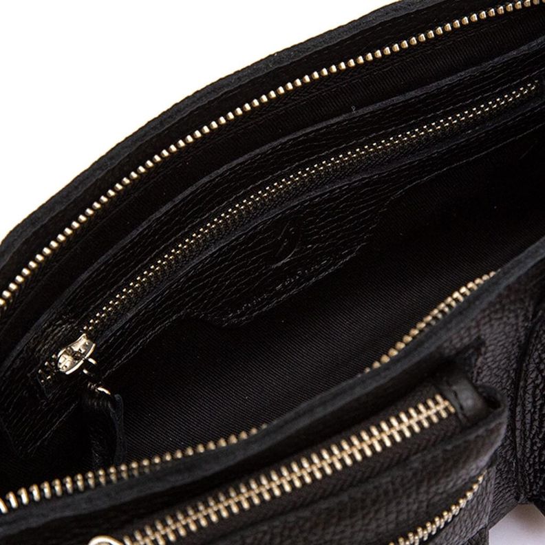Cartera Mujer De Cuero Venus C1 Negro-4