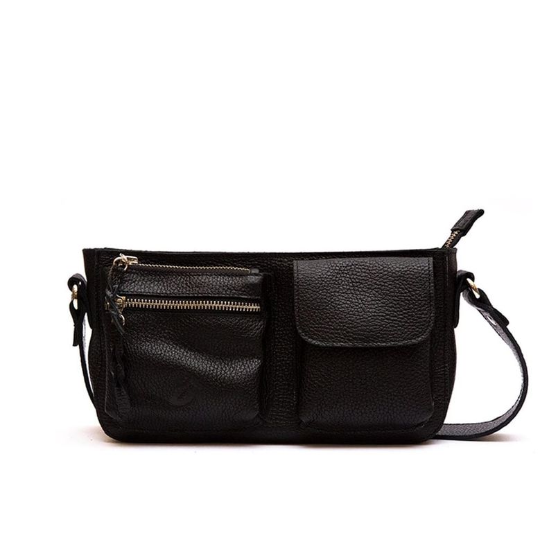 Cartera Mujer De Cuero Venus C1 Negro-0