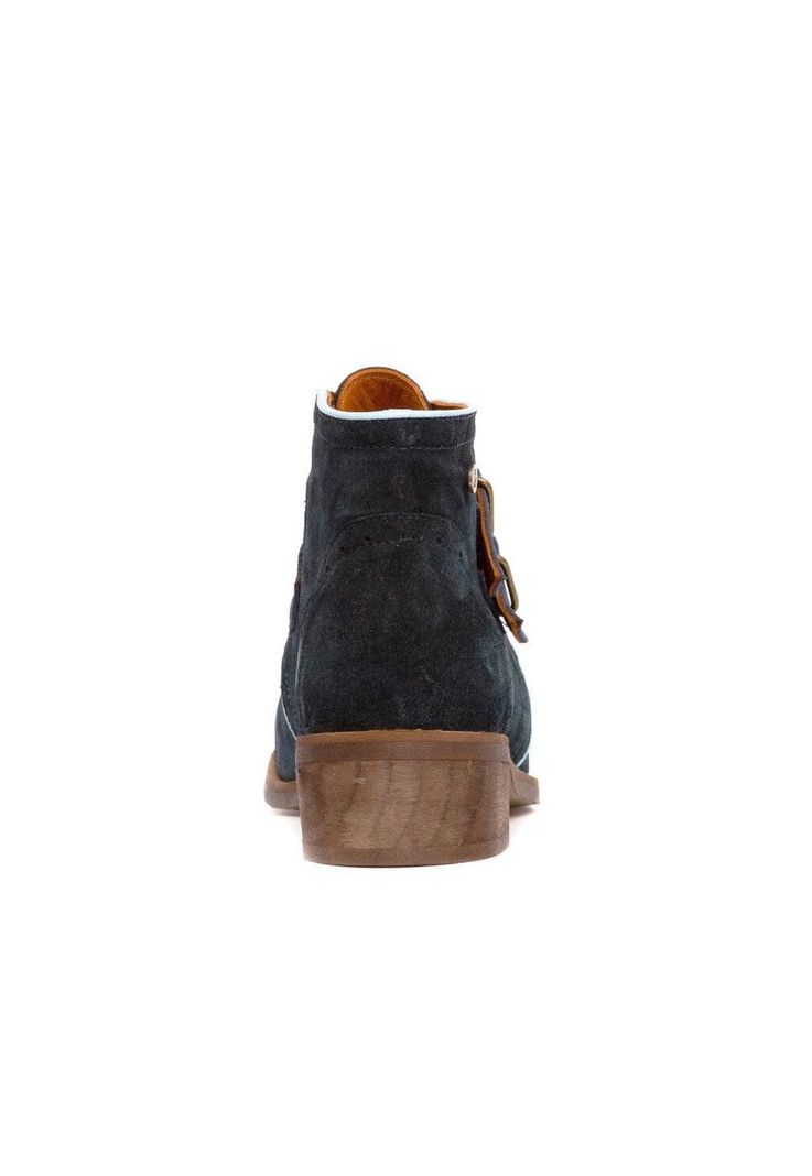 Botin Mujer De Cuero Judy C2 Azul -1