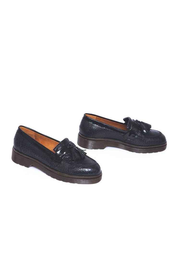 Mocasin Mujer De Cuero Matilde C7 Negro-5