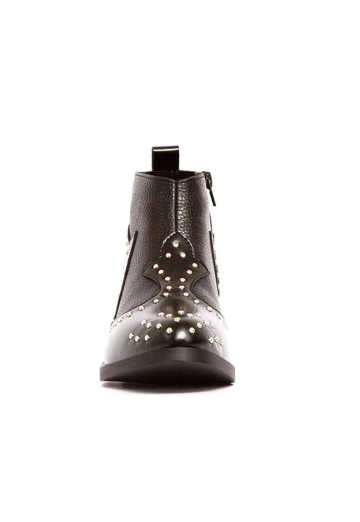 Botines Mujer De Cuero Alca C9 Negro -1