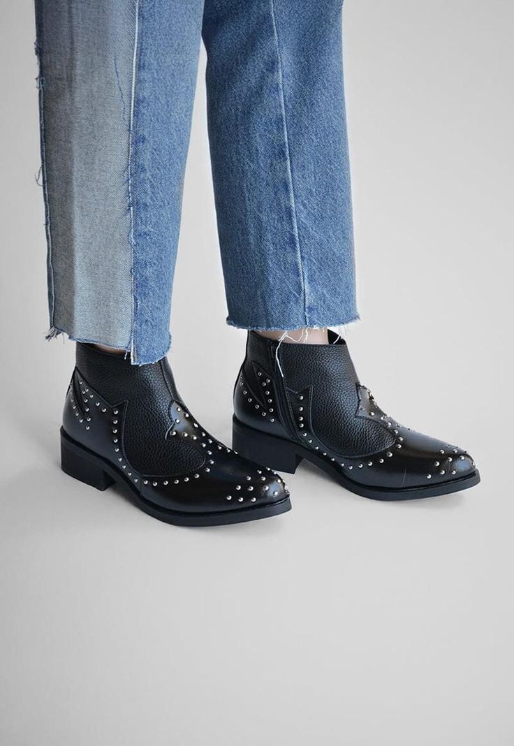 Botines Mujer De Cuero Alca C9 Negro -5