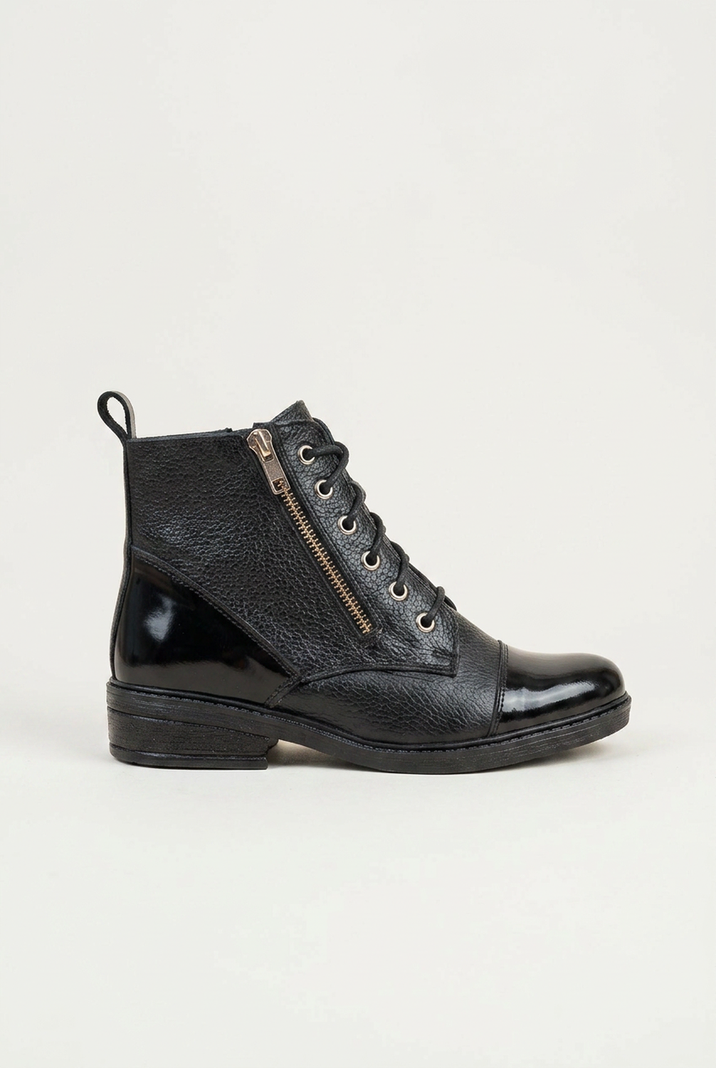 Botin Cuero Mujer Sotaqui Negro