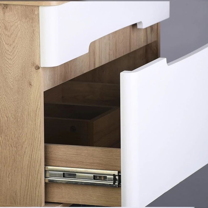 MUEBLE SUSPENDIDO CURVED 75 CM BLANCO MATE DUNA-2