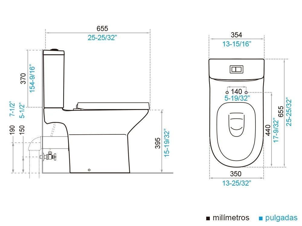 SANITARIO WC GENOVA BLANCO P-TRAP-3