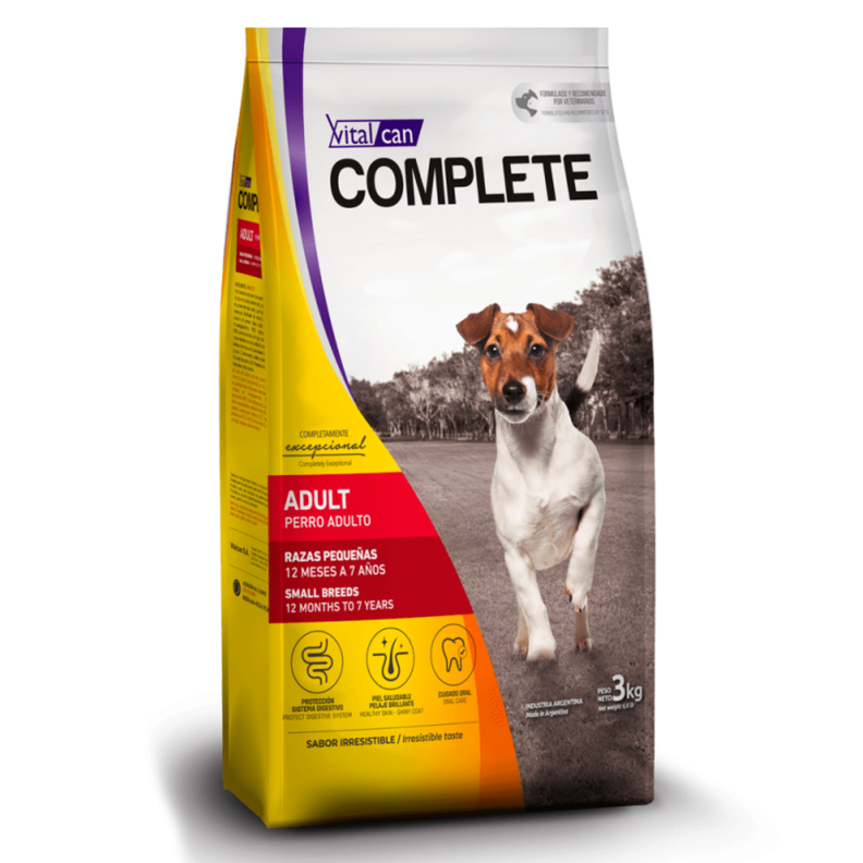 ALIMENTO SECO DE PERRO ADULTO RAZA PEQUEÑA COMPLETE 20 KG-0