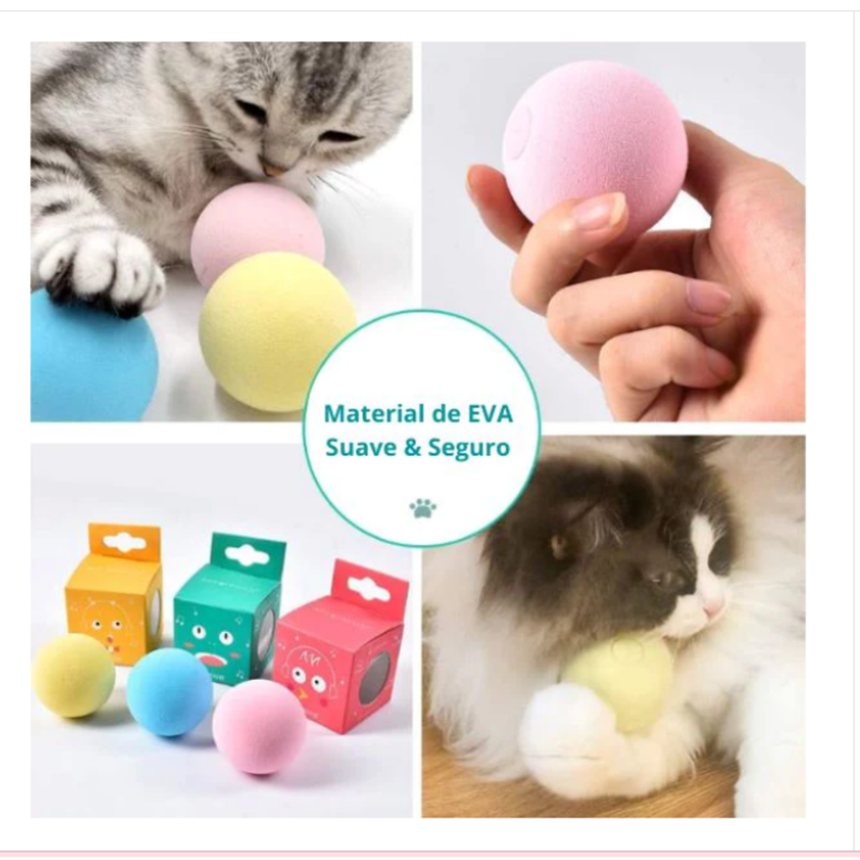 Juguete para gatos bola con sonido de pajaro al movimiento-3