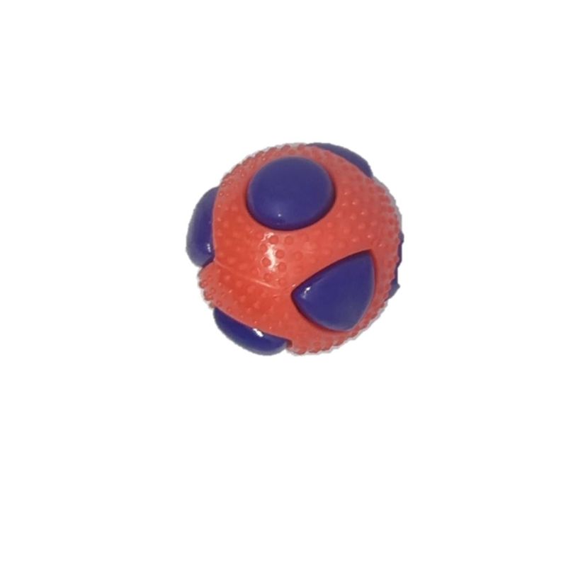 PELOTA PARA PERROS RESISTENTE AZUL Y ROJO-0