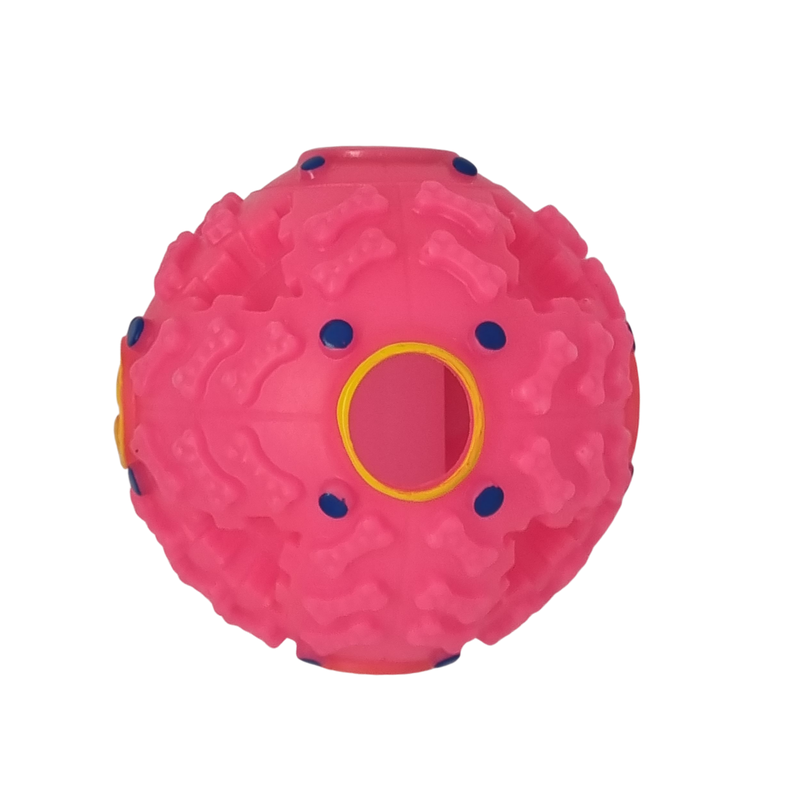 JUGUETE PELOTA COMEDERO CON SONIDO S ROSADO-2