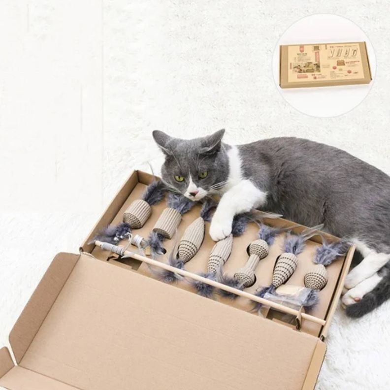 PACK JUGUETE PARA GATOS 7 PIEZAS-2