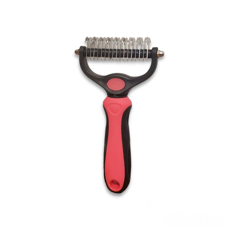 CEPILLO CORTA NUDOS Y DESLANADOR ROJO L-0