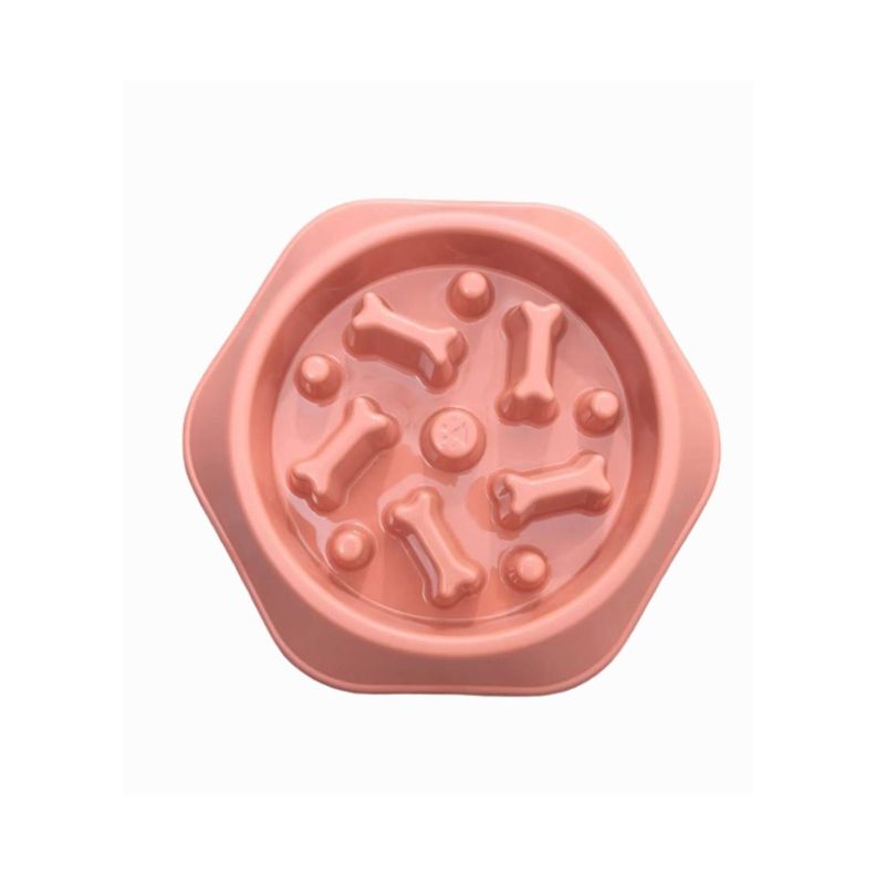 PLATO COME LENTO MASCOTAS ROSA-0